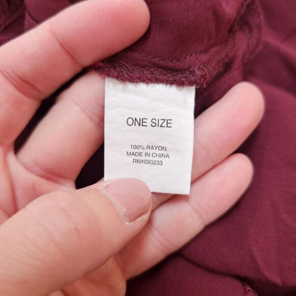 Brandy Melville Maroon Tank Dress Lightweight Sheer Mini Dress Swim Cover S - Picture 5 of 6